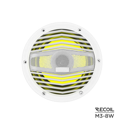 Recoil M3-8W 8" Marine Speakers RMS Power 80W