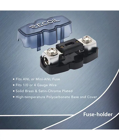 Recoil PCK4 Premium 4AWG OFC Complete Wiring Kit