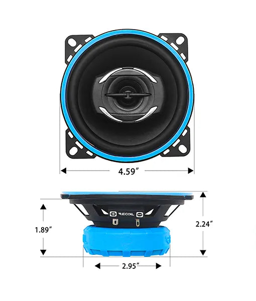 Recoil RCX4 4-Inch 2-Way Coaxial Speakers