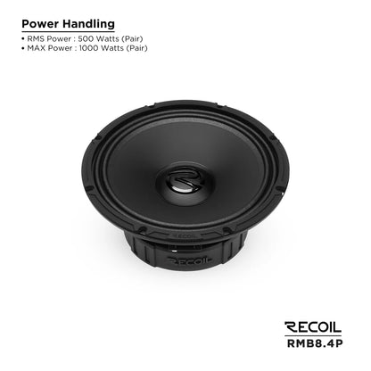 Recoil RMB8-4P Pro Midbass 8" Speaker