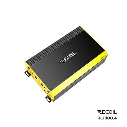 Recoil RL1800.4 1800 Watts Full Range Class-D 4 Channel Amplifier