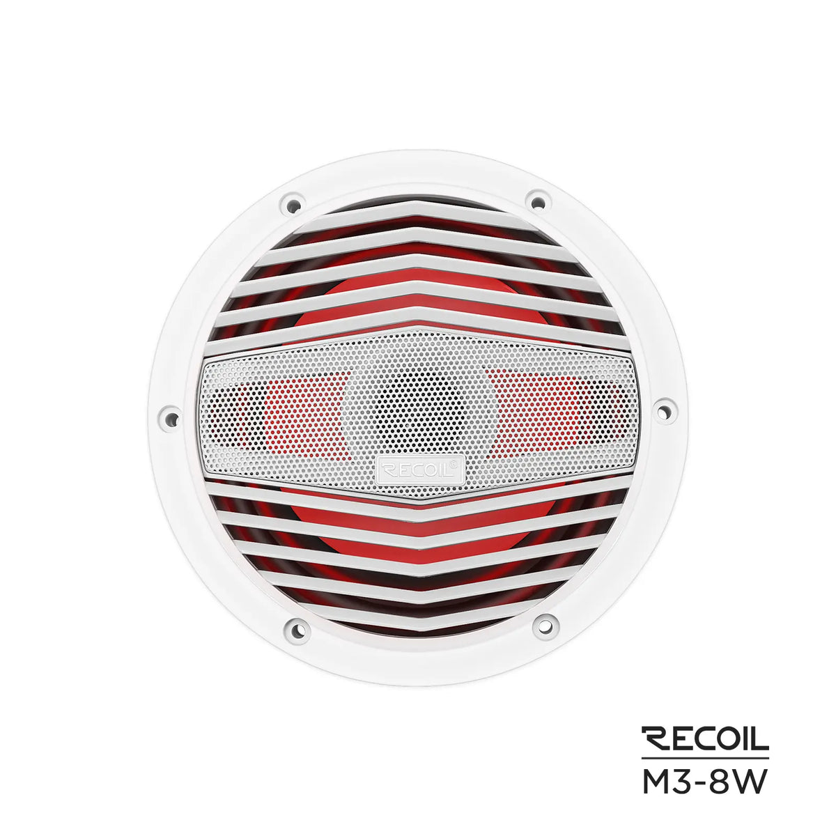 Recoil M3-8W 8" Marine Speakers RMS Power 80W