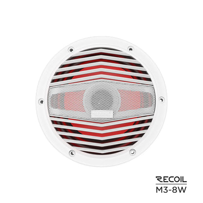 Recoil M3-8W 8" Marine Speakers RMS Power 80W