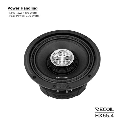 Recoil HX65.4 Pro Audio 6.5" Coaxial Speaker