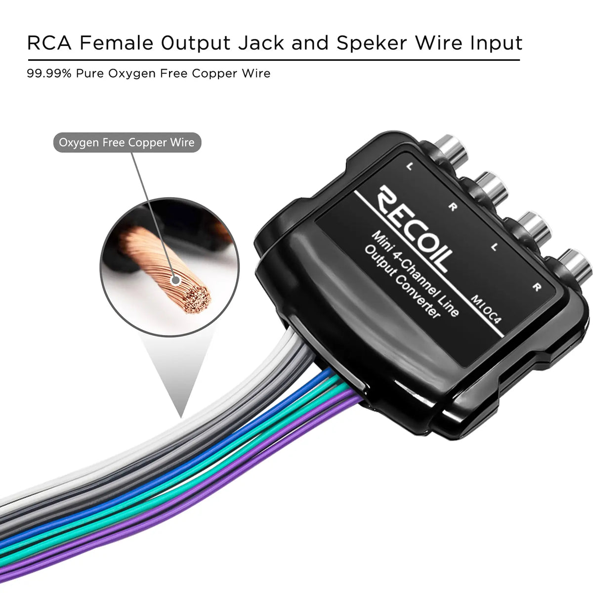 Recoil MLOC4 4-Channel Smart Micro Line Output Converter