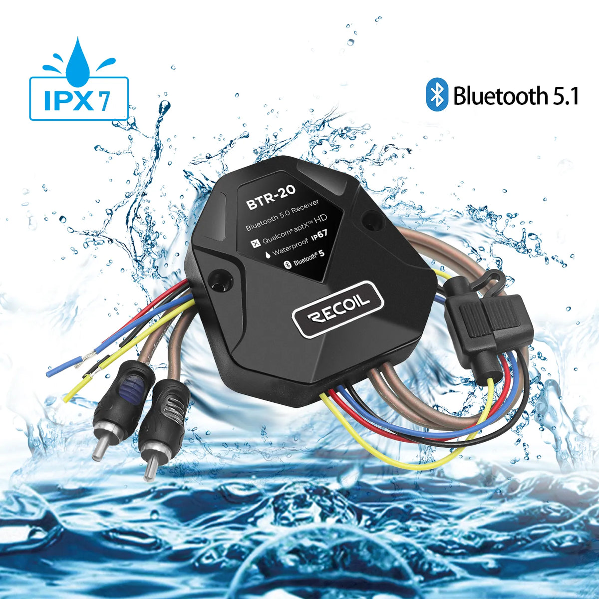 Recoil BTR-20 Waterproof Bluetooth Receiver