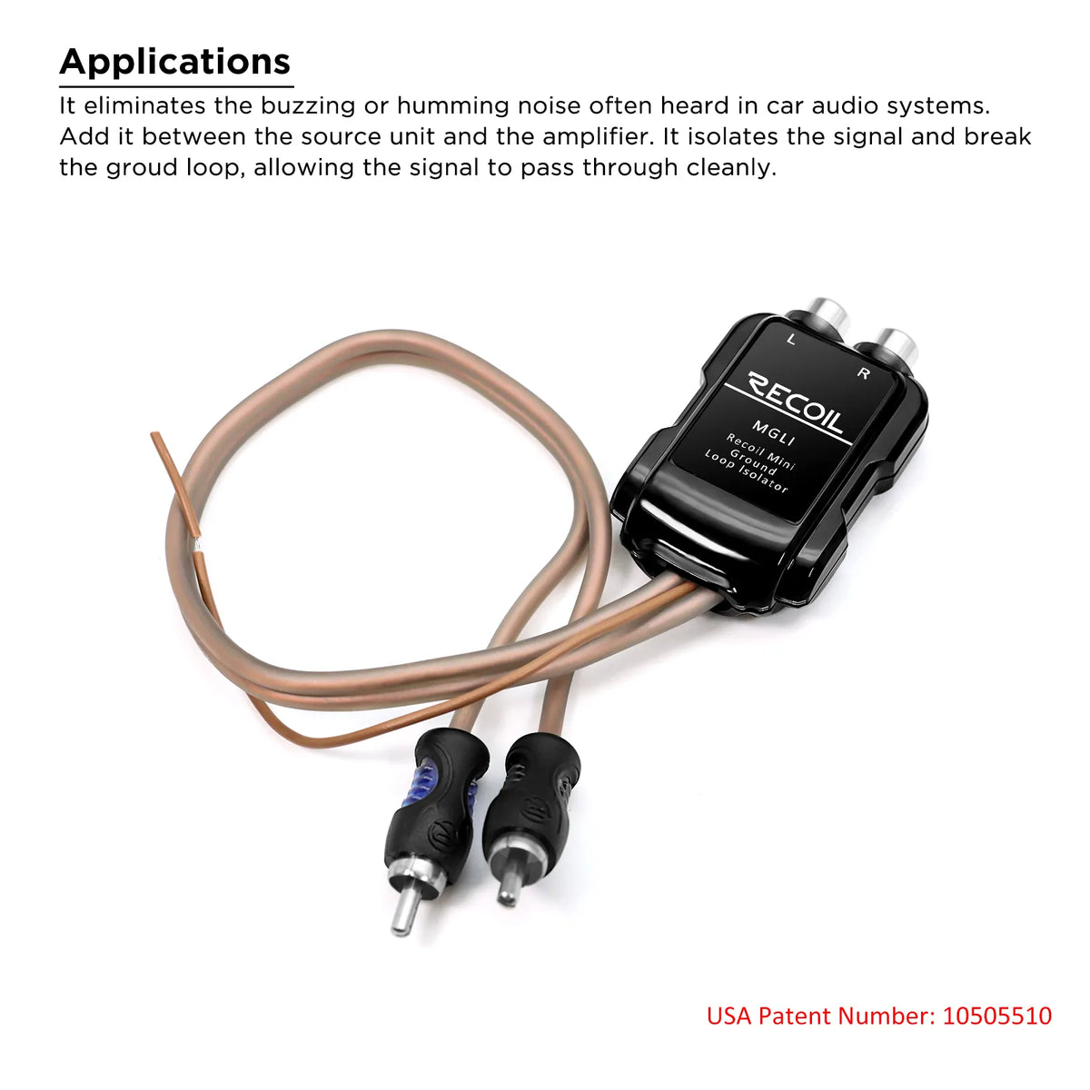 Recoil MGLI 2 Channel RCA Ground Loop Isolator