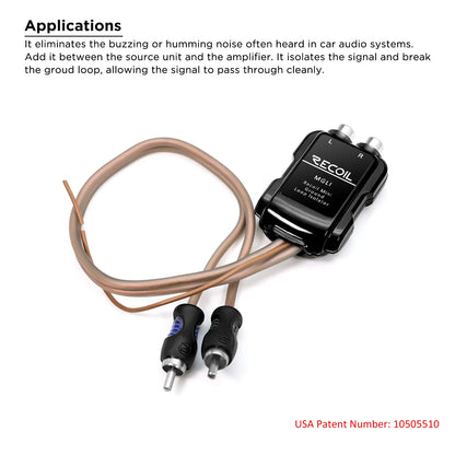 Recoil MGLI 2 Channel RCA Ground Loop Isolator