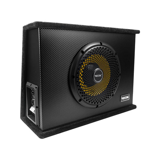 Recoil LAS10 10″ Shallow Active Powered Subwoofer with Built-in Amplifier. Peak 600W