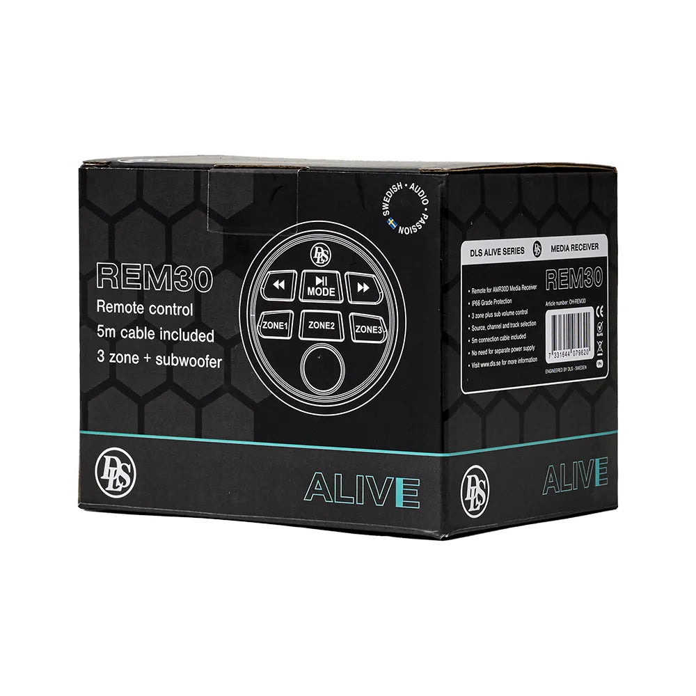 DLS REM30 Marine Wired Remote for AMR30D, 5m cable
