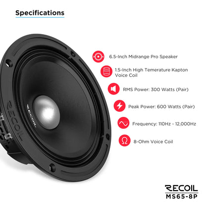 Recoil MS65-8P Pro Audio Pro Audio Midrange Speaker