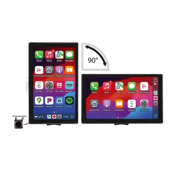 Aerpro AM9M03R 9" Wireless smartphone monitor with reverse camera rotating display