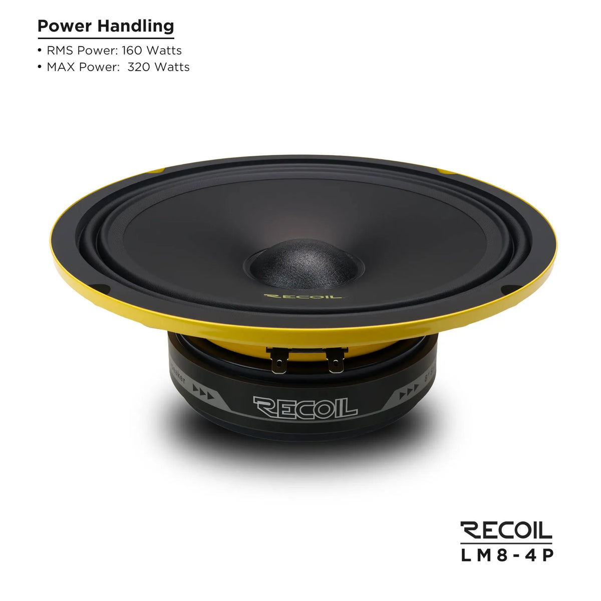 Recoil LM8-4P Pro Audio Midrange Speaker Peak Power 320 Watts