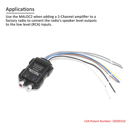 Recoil MALOC2 2-Channel Adjustable Micro Line Output Converter