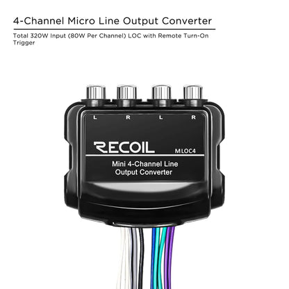 Recoil MLOC4 4-Channel Smart Micro Line Output Converter