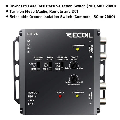 Recoil PLC24 4-CH Line Output Converter