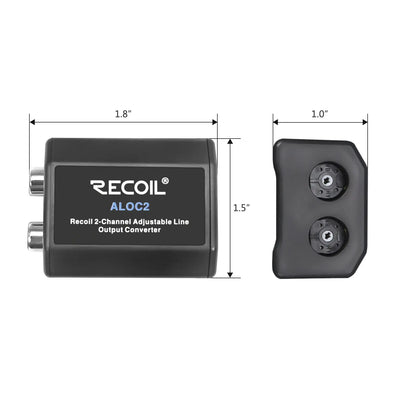 Recoil ALOC2 2 Channel Adjustable line output converter