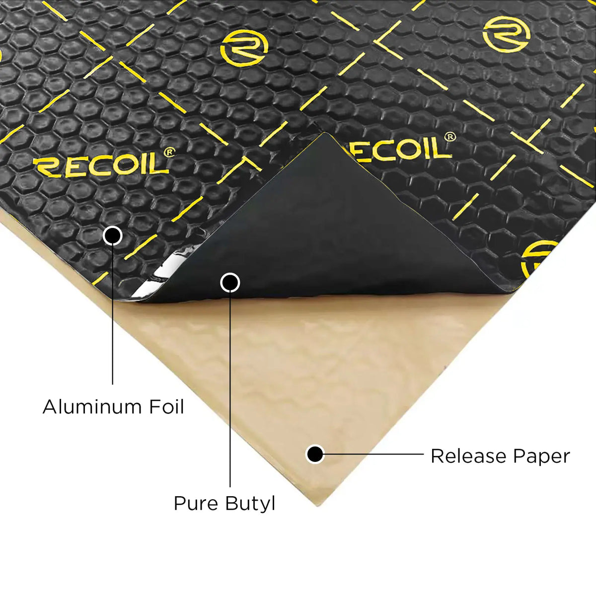 Recoil XLBK 9-Sheets Light-Weight Dampening Mats 18"x32"