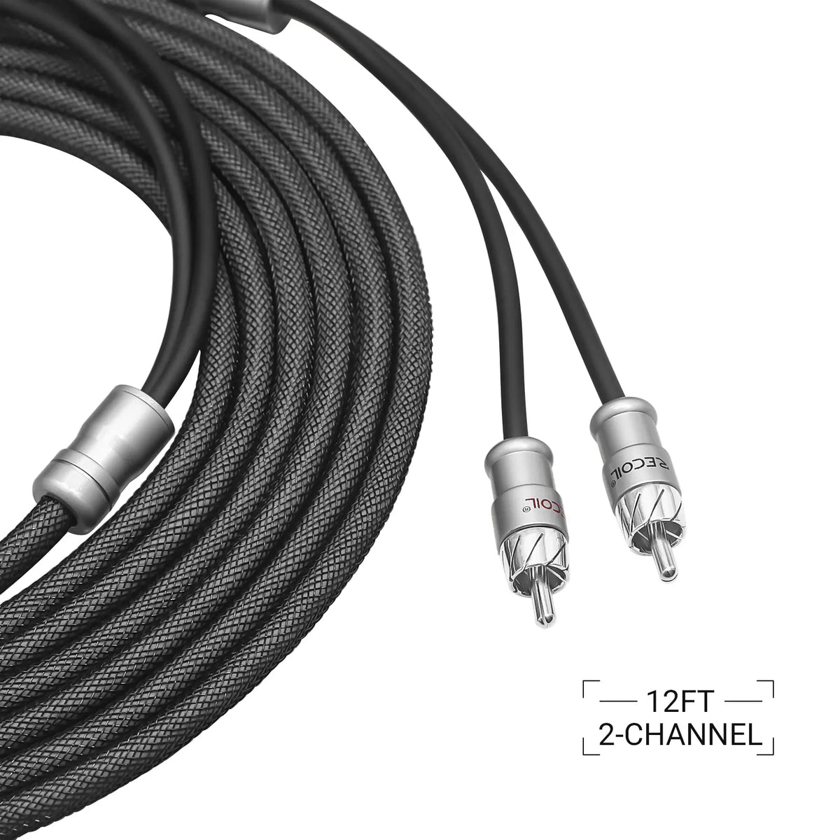 Recoil XI212 ECHO MAX SERIES RCA interconnect cable 2-Channel 12ft (3.6M)