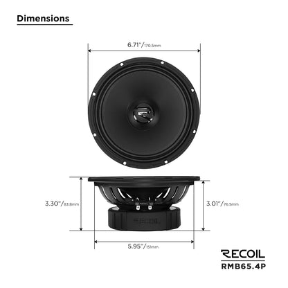 Recoil RMB65-4P Pro Midbass 6.5" Speaker