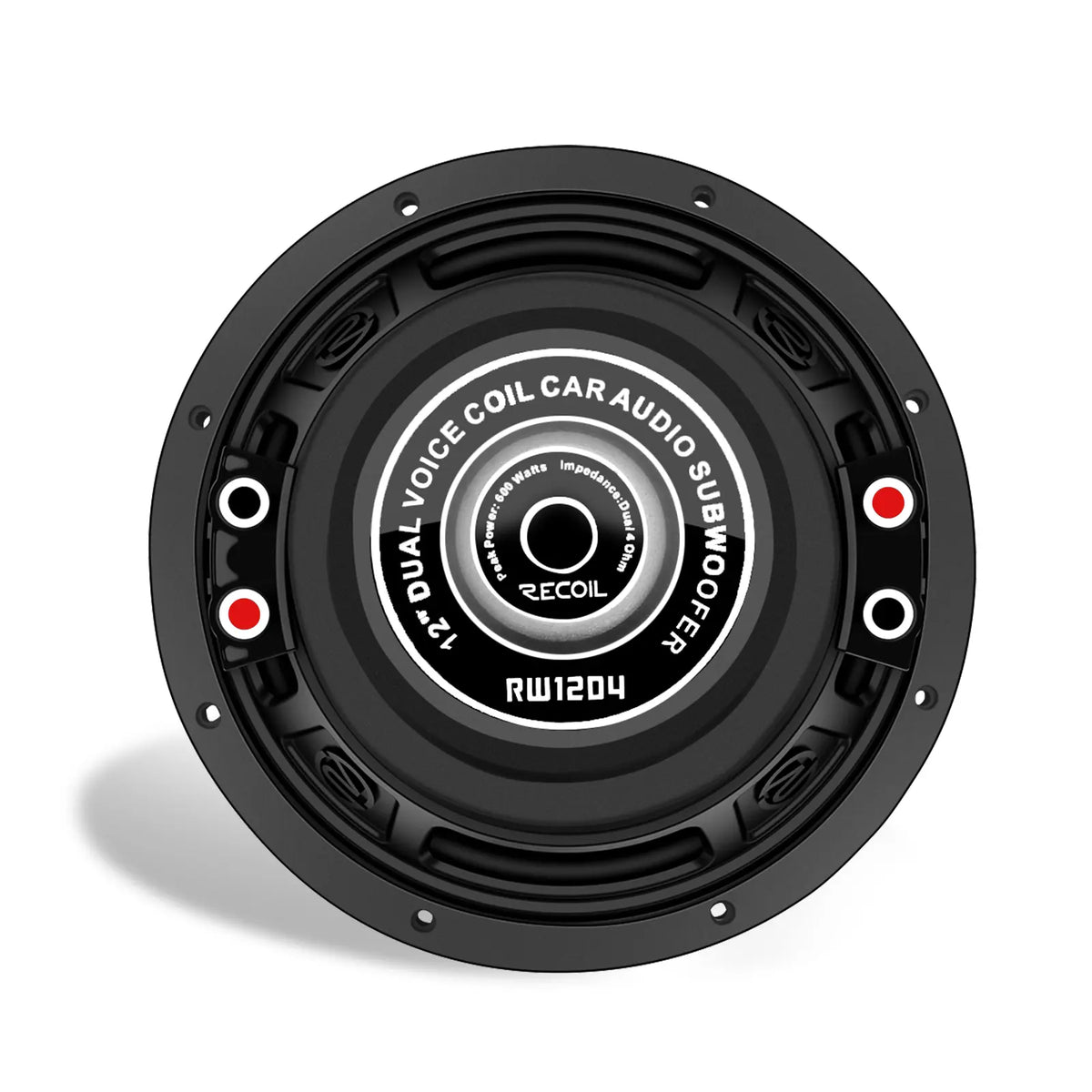 Recoil RW12D4 Echo series 12" Dual 4-ohm Subwoofer 600W