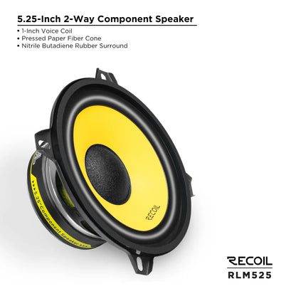Recoil RLX525 Level-3 Series 2-Way 5.25" Coaxial Speaker