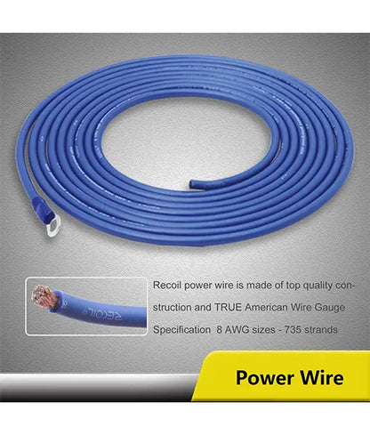 Recoil RCK4 4 AWG 2-CH Amp installation Kit