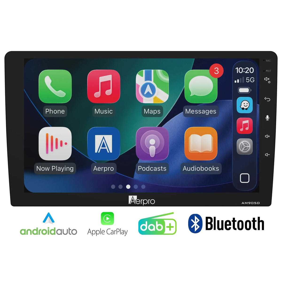 Aerpro AM905D 9" Multimedia Receiver with Wireless Apple CarPlay, Android Auto & DAB+