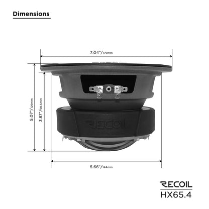 Recoil HX65.4 Pro Audio 6.5" Coaxial Speaker