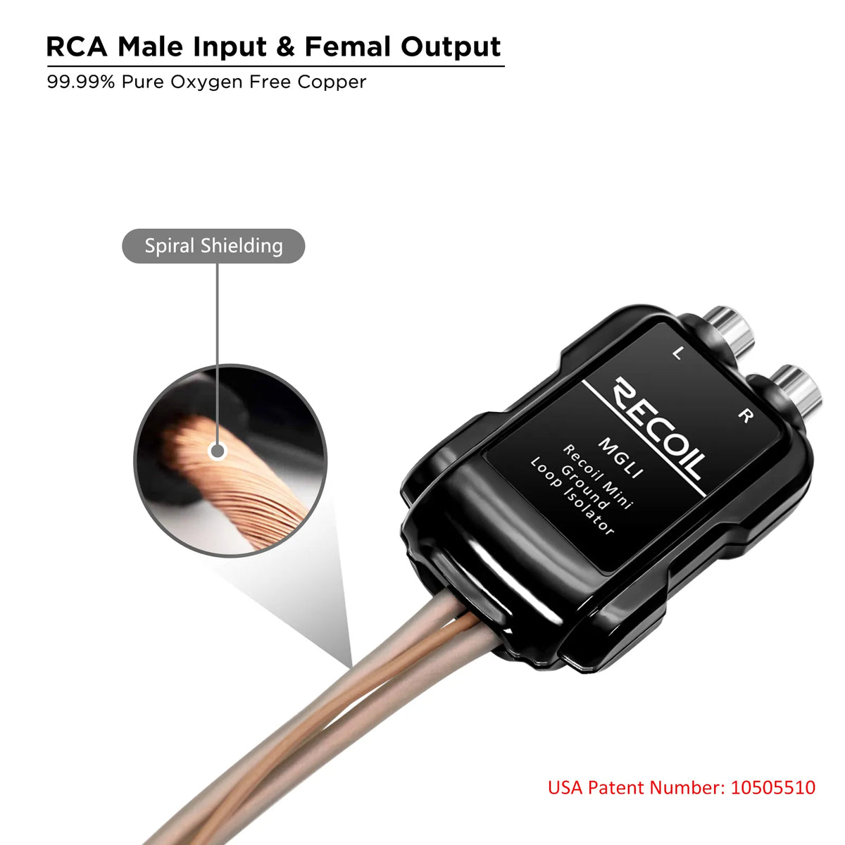 Recoil MGLI 2 Channel RCA Ground Loop Isolator