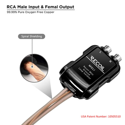 Recoil MGLI 2 Channel RCA Ground Loop Isolator