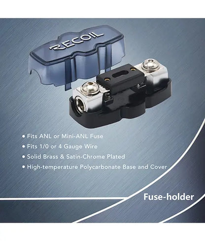 Recoil PCK0 Premium 0AWG OFC Complete Wiring Kit