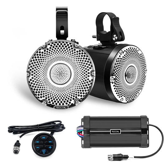 Recoil R4-P Waterproof 4” Speaker Audio Package