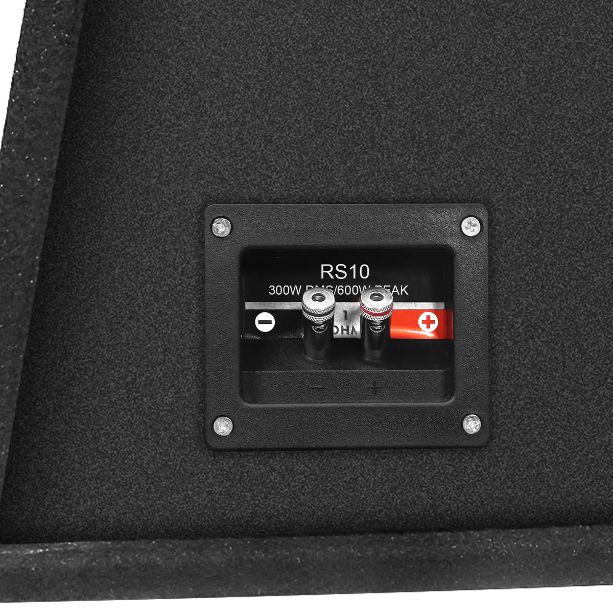 Recoil RS10 Echo Series Single 10" Preloaded Subwoofer Enclosure with Port Design. Peak 500W