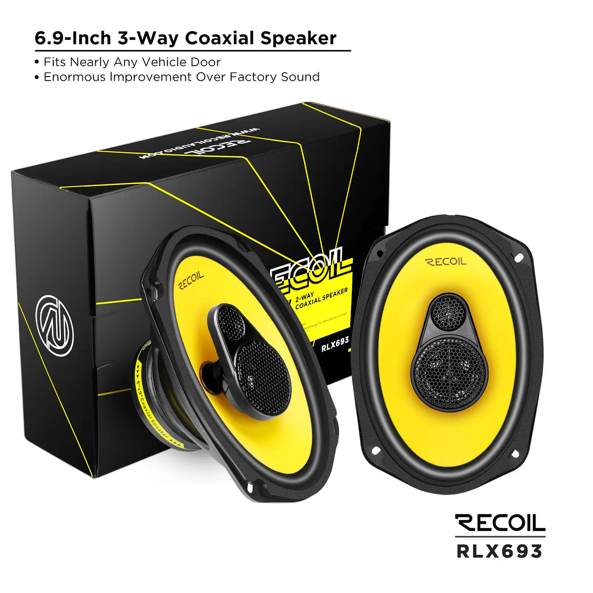 Recoil RLX693 Level-3 Series 2-Way 6X9" Coaxial Speaker
