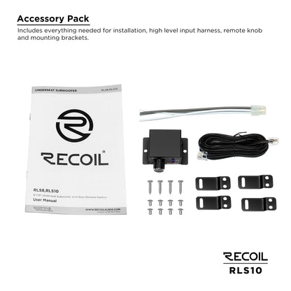 Recoil RLS10 10" Low Profile Amplified Subwoofer