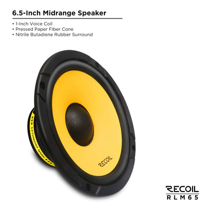 Recoil RLM65 6.5" 2-Way Component Speakers