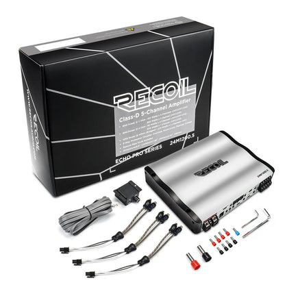 Recoil 24M1200.5 24V 1200 Watts Class-D 5 Channel Amplifier