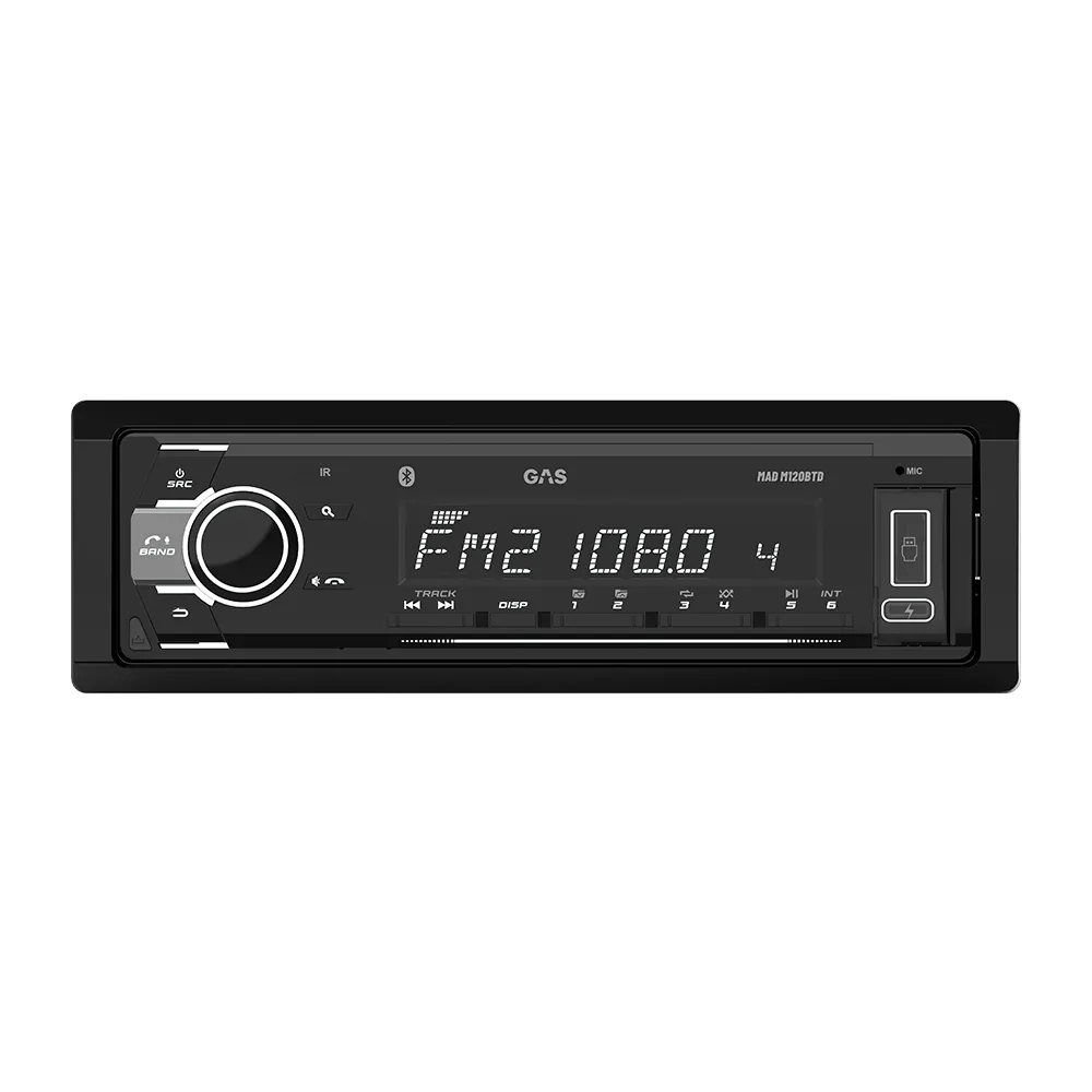 GAS MAD M120-BTD 1DIN Car Stereo Head Unit, BT, AUX, USB, FM, RDS, DAB+, 10-band EQ
