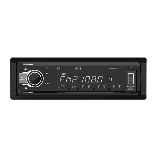 GAS MAD M120-BTD 1DIN Car Stereo Head Unit, BT, AUX, USB, FM, RDS, DAB+, 10-band EQ