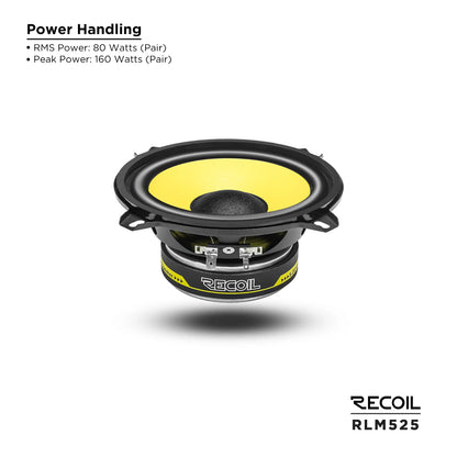 Recoil RLX525 Level-3 Series 2-Way 5.25" Coaxial Speaker