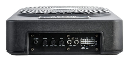 Recoil SL1789K 8” X 9” Compact Under-seat Active Subwoofer with Passive Radiator