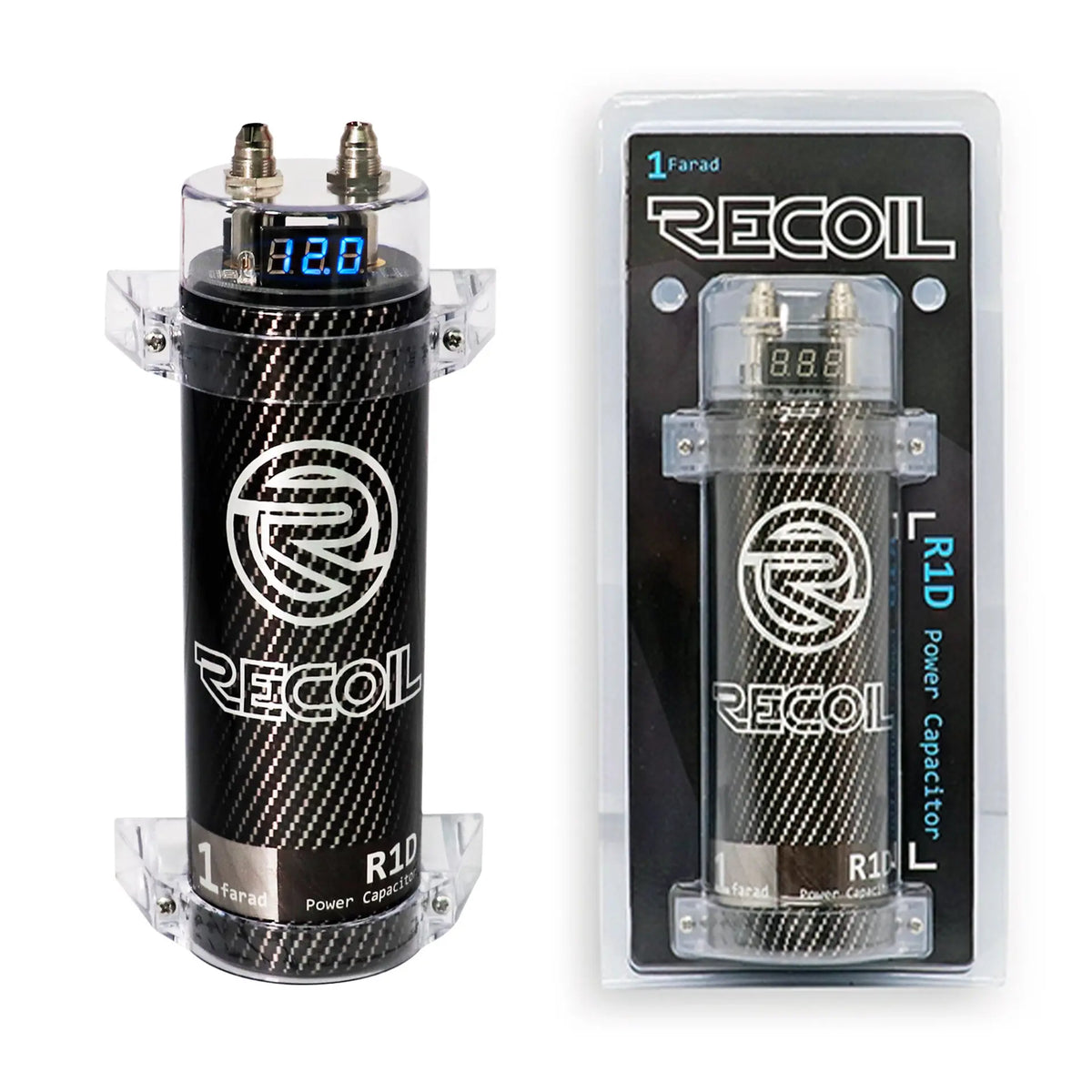 Recoil R1D 1 Farad Cap, Blue Digital Display