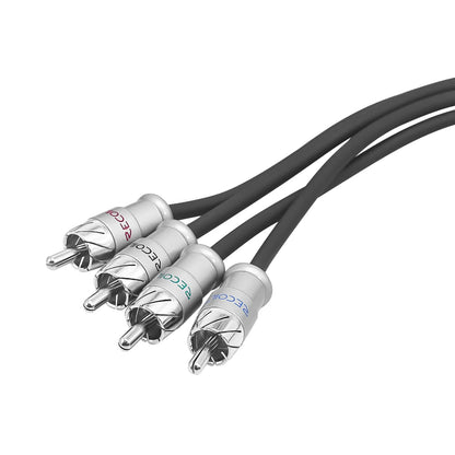 Recoil XI417 ECHO MAX SERIES RCA interconnect cable 4-Channel 17ft (5M)