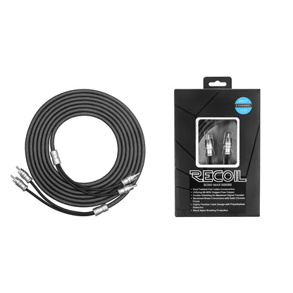 Recoil XI212 ECHO MAX SERIES RCA interconnect cable 2-Channel 12ft (3.6M)