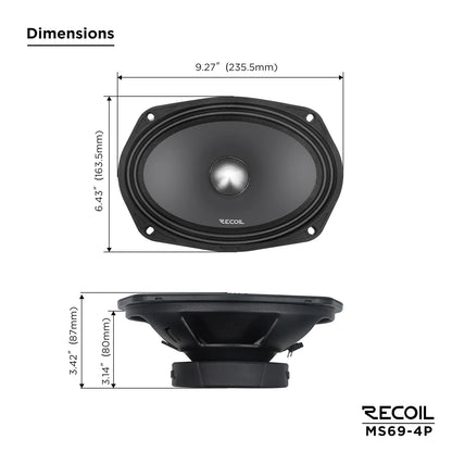 Recoil MS69-4P Midrange Speaker
