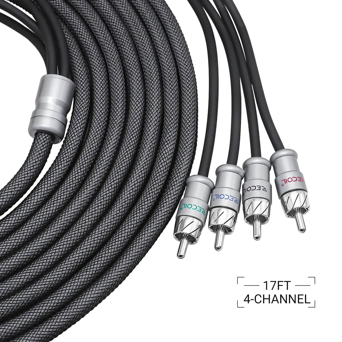 Recoil XI417 ECHO MAX SERIES RCA interconnect cable 4-Channel 17ft (5M)