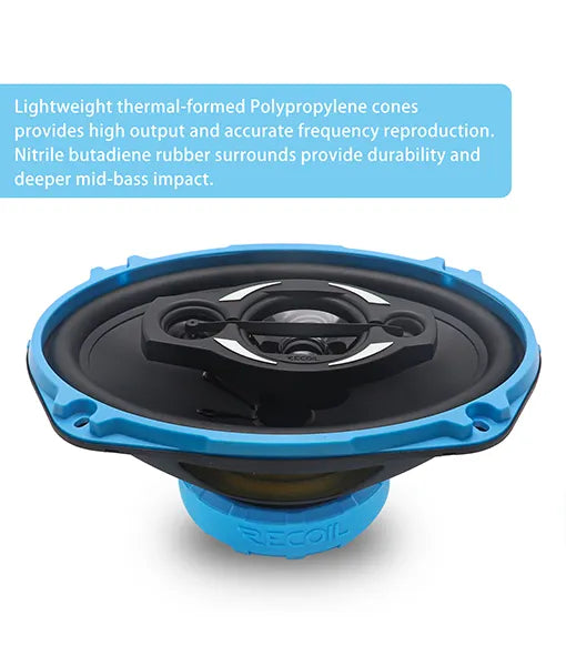 Recoil RCX694 6X9-Inch 4-Way Coaxial Speakers