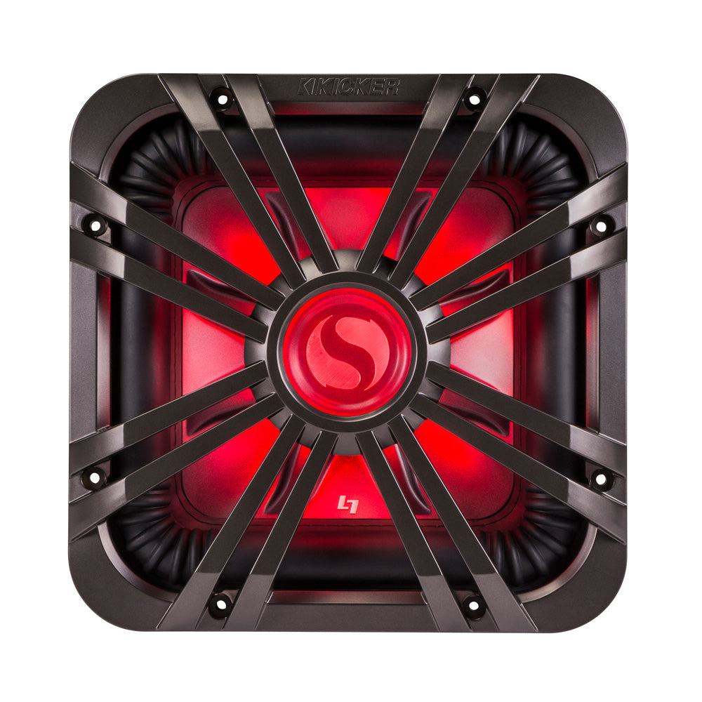 Kicker 10" Square Subwoofer Grill - Charcoal