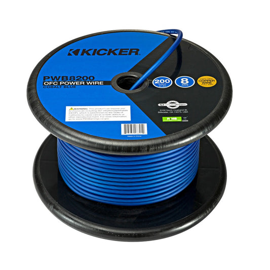 8 AWG Premium OFC Blue Power Cable - 200 ft / 60M